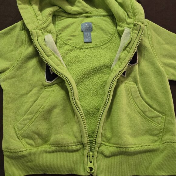 Hoodie Baby Gap 12-18 Month Zip Up Hooded Sweater 100% Cotton Lining - Picture 4 of 6